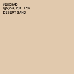 #E0C9AD - Desert Sand Color Image